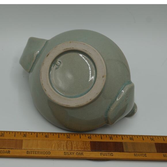 Handmade Ceramic Pottery Creamer Pitcher Jug Blue Gray - Picture 5 of 7